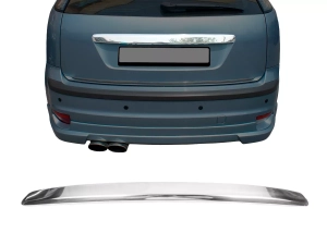 Хром накладка над номером Ford Focus II (04-08) Хетчбек - Omsa Line