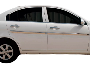 Хром нижні молдинги вікон Hyundai Accent III (MC; 06-10) Sedan - Omsa Line 5