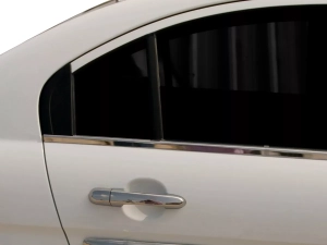 Хром нижні молдинги вікон Hyundai Accent III (MC; 06-10) Sedan - Omsa Line 6