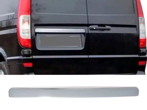 Хром накладка над номером Mercedes Vito W639 (03-14) 2-двері - Omsa (без напису)