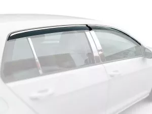 Дефлектори вікон VW Golf VII (12-20) 5D Htb - Hawk (з хром молдингом)
