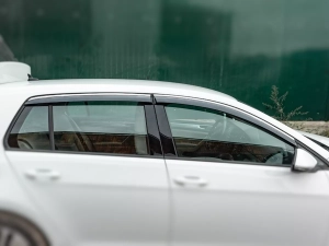 Дефлектори вікон VW Golf VII (12-20) 5D Htb - Hawk (з хром молдингом) 6