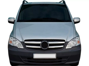 Хром накладки на решітку Mercedes Vito W639 (10-14) рестайлінг - Omsa 4