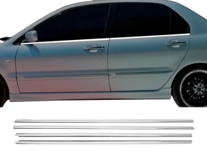 Хром нижні молдинги вікон Mitsubishi Lancer 9 (03-08) Sedan - Omsa