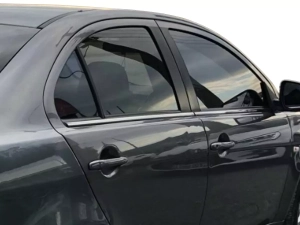 Хром нижні молдинги вікон Mitsubishi Lancer X (07-15) - Omsa 4