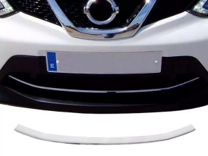Хром на передній бампер Nissan Qashqai II (J11; 14-17) - Omsa