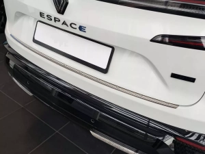 Накладка на задний бампер Renault Espace VI (23-) - Avisa (серебряная) 6