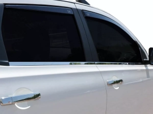 Хром нижні молдинги вікон Nissan Qashqai +2 (08-13) - Omsa Line 4