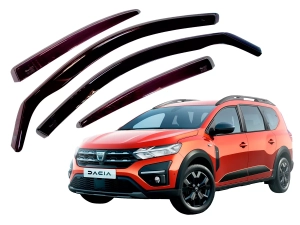 Дефлектори вікон Dacia Jogger (22-) - Heko (вставні)