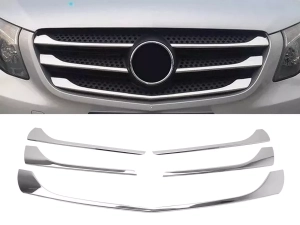Хром накладки на решётку Mercedes Vito / V W447 (14-19) - Omsa (серебряные)