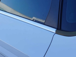 Хром нижні молдинги вікон Opel Astra H (04-14) Sedan - Omsa 7