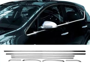 Хром нижние молдинги окон Opel Astra J (09-15) 5D Htb - Omsa