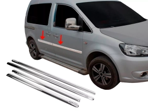 Хром молдинг дверний VW Caddy III (2K; 04-15) короткий - Omsa