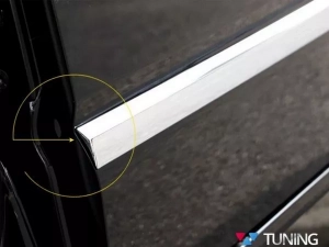 Хром молдинг дверний VW T5 (03-15) коротка база - Omsa 4