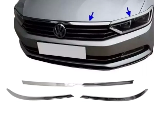 Хром вії на фари та решітку VW Passat B8 (3G; 15-22) - Omsa