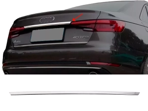 Хром накладка над номером Audi A4 B9 (16-23) Sedan - Omsa