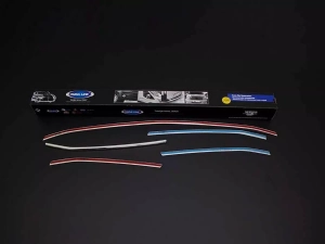 Хром накладки на решітку Mercedes Sprinter W907 (19-) - Omsa (вузькі) 3