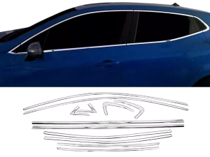 Хром молдинги вікон Renault Clio V (19-) - Omsa (повні)
