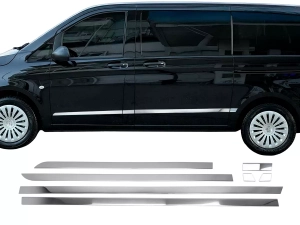 Хром молдинги дверні Mercedes Vito / V W447 SWB (L1/L2) 2 двері