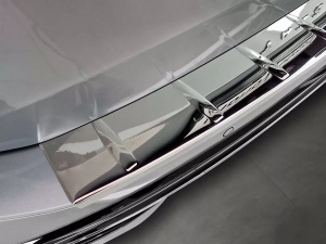Накладка на задній бампер VW Passat B9 (3J; 23-) Універсал - Avisa (хром) 3