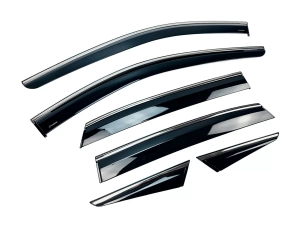 Вітровики Nissan Qashqai III (J12; 21-) - Hawk (з хром молдингом) 6 шт 2
