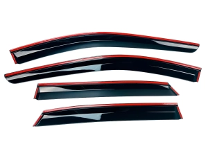 Вітровики Nissan Qashqai III (J12; 21-) - Hawk (з хром молдингом) 4 шт 4