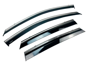 Дефлектори вікон Hyundai Tucson IV (NX4; 21-) SWB Short - Hawk (з хром молдингом) 2