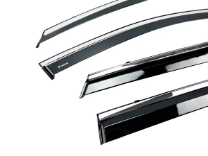 Дефлектори вікон Hyundai Tucson IV (NX4; 21-) LWB Long - Hawk (з хром молдингом) 2