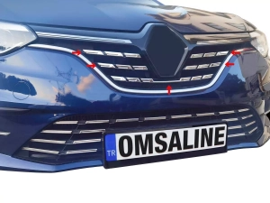 Хром на решітку радіатора Renault Megane IV (21-24) - Omsa