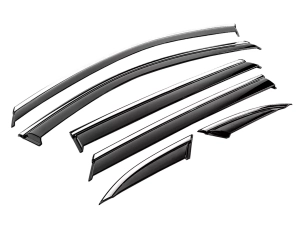 Вітровики MG HS I (AS23; 18-) - Hawk (з хром молдингом) 6 шт