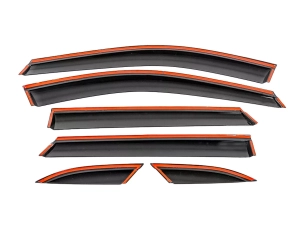 Вітровики MG HS I (AS23; 18-) - Hawk (з хром молдингом) 6 шт 3