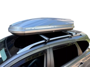 Автобокс на дах двосторонній сірий - HAWK 450 літрів 5