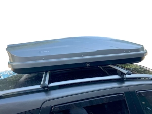 Автобокс на дах двосторонній сірий - HAWK 450 літрів 6