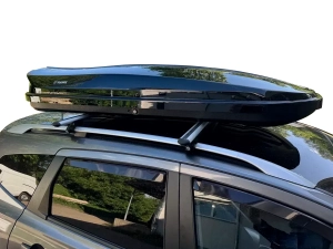 Автобокс на дах двосторонній чорний - HAWK 460 літрів 5