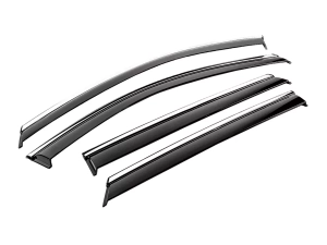 Ветровики MG ZS I / ZS EV (17-) - Hawk (с хром молдингом) 4 шт