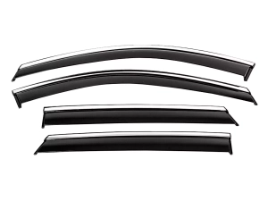 Ветровики MG ZS I / ZS EV (17-) - Hawk (с хром молдингом) 4 шт 2