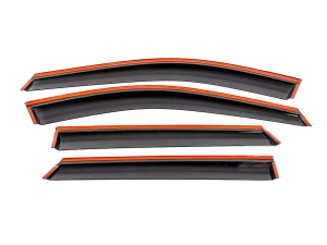 Ветровики MG ZS I / ZS EV (17-) - Hawk (с хром молдингом) 4 шт 3