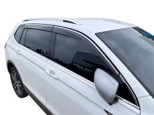 Дефлектори вікон VW Tiguan Allspace / USA (17-23) - Hic (з хром молдингом) 5