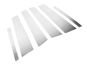 Хром молдинги дверних стійок BMW 3 E90 (05-12) 2