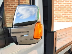 Хром накладки на дзеркала Ford Transit IV (14-) - Carmos (нержавіюча сталь) 3