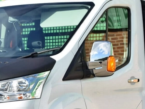 Хром накладки на дзеркала Ford Transit IV (14-) - Carmos (нержавіюча сталь) 4