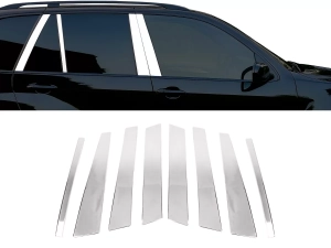 Хром молдинги дверних стійок BMW X5 E53 (00-06)