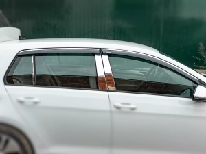 Хром молдинги дверних стійок VW Golf VII (12-20) Hatchback 7