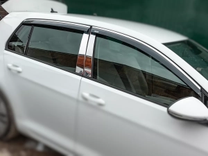 Хром молдинги дверних стійок VW Golf VII (12-20) Hatchback 8