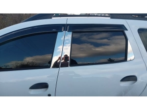 Хром молдинги дверних стійок Dacia Duster II (HM; 18-24) 4