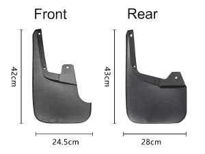 Брызговики Isuzu D-Max II (12-19) 4D - Premium 4