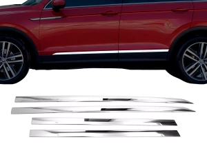 Хром молдинги на двері VW Tiguan II (16-20) короткий - Omsa