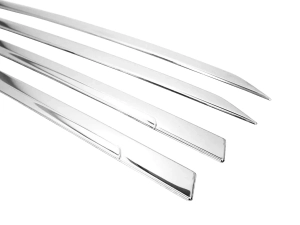 Хром молдинги на двері VW Tiguan II (16-20) короткий - Omsa 2
