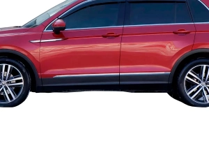 Хром молдинги на двері VW Tiguan II (16-20) короткий - Omsa 5