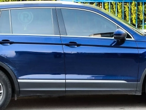 Хром молдинги на двері VW Tiguan II (16-20) короткий - Omsa 7